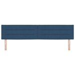 têtière vidaXL Design Lignes Bleu 200 cm Tissu
