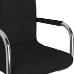 vidaXL Tabouret de bar Noir Tissu