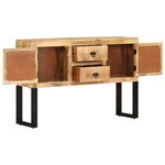 vidaXL Buffet 110x30x74 cm Bois de manguier brut
