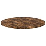 vidaXL Plateau de table Chêne fumé 50 x 50 x 1 5 cm Bois d'ingénierie