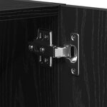 Armoire murale en chêne noir vidaXL - 60x30x60 cm  Fabriquée en bois d'ingénierie