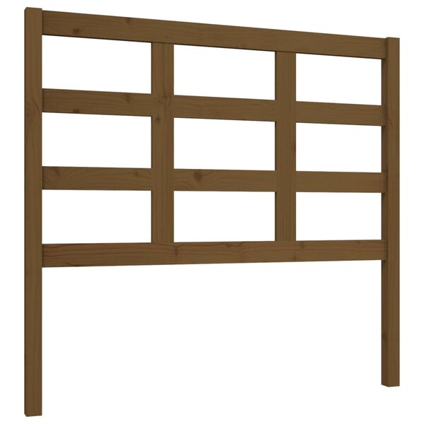vidaXL Tête de lit Marron miel 105 5x4x100 cm Bois massif de pin