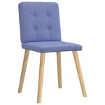 vidaXL Chaises à manger lot de 2 bleu jean tissu