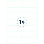 rillprint Étiquettes autocollantes 105x42 4 mm 500 feuilles Blanc