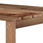 Vidaxl canapés d'angle palette de jardin 2 pièces marron pin imprégné
