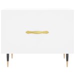 vidaXL Table basse blanc 50x50x40 cm bois d'ingénierie