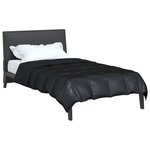 vidaXL Duvet complet toute l'année Noir 220 x 155 cm