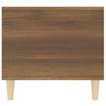 vidaXL Table basse Chêne marron 90x49x45 cm Bois d'ingénierie