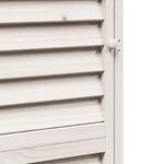 vidaXL Abri de jardin Blanc 59 x 56 x 176 cm Bois de Sapin Massif