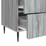 vidaXL Cabinet de chevet Sonoma gris 43 x 41 x 68 cm Bois d'ingénierie