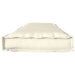 vidaXL Coussin pour banc de palette Crème 140 x 40 x 8 cm Tissu Oxford