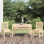 vidaXL Ensemble à manger de jardin 4 Pièces bois massif de pin
