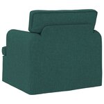 vidaXL Canapé Vert foncé 84 x 80 x 85 cm tissu