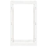 vidaXL Support pour bois de chauffage Blanc 60x25x100 cm Bois de pin
