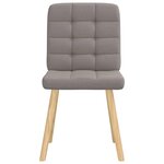 vidaXL Chaises à manger lot de 4 taupe tissu