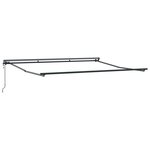 vidaXL Auvent Rétractable Jaune et blanc 350 x 250 cm