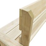 vidaXL Ensemble à manger d'extérieur 4 Pièces Bois de pin imprégné