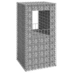 vidaXL Poteau à panier de gabion 50x50x100 cm Fer