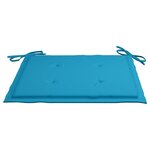 vidaXL Chaises de jardin avec table à thé et coussins Acacia solide