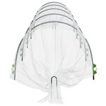 vidaXL Tunnels en filet 2 Pièces 1 5x5 m fibre de verre et PP