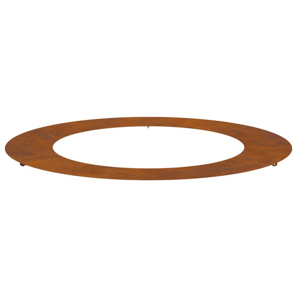 vidaXL Anneau d'arbre plat Ø60/90 cm en acier corten