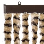 vidaXL Moustiquaire Beige et marron 100x220 cm Chenille