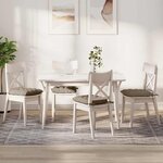 vidaXL Coussins de siège 4 Pièces Taupe 40 x 40 x 6 cm Microfibre