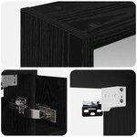 vidaXL Armoire Miroir de Salle de Bain Chêne noir 63 5 x 16 x 62 5 cm