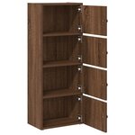 vidaXL Bibliothèque chêne marron 40x24x102 cm bois d'ingénierie