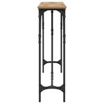 vidaXL Table console chêne artisanal 140 x 23 x 75 cm