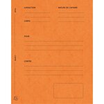 Paquet De 25 Dossiers De Plaidoirie Pour/contre Carte Lustrée 25x32cm - Orange - X 5 - Exacompta