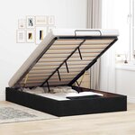 vidaXL Cadre de lit ottoman sans matelas noir 120x200 cm velours