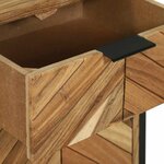 vidaXL Buffet Marron 100 x 30 x 75 cm Bois d'acacia massif