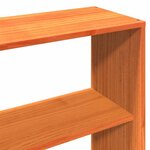 vidaXL Cadre de lit sans matelas cire marron 200x200cm bois pin massif