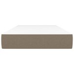 vidaXL Matelas de lit à ressorts ensachés taupe 120x190x20 cm Tissu