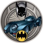 Pièce de monnaie 2 Dollars Niue 2021 1 once argent Antique – Batmobile de 1989