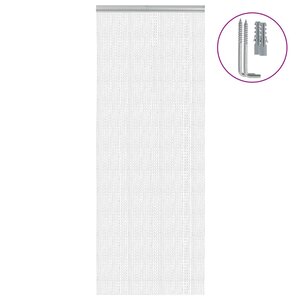 vidaXL Moustiquaire de porte à chaîne 80x201 cm aluminium