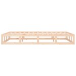 vidaXL Cadre de lit 140x190 cm Bois massif