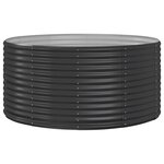 vidaXL Lit surélevé de jardin Anthracite Acier enduit de poudre