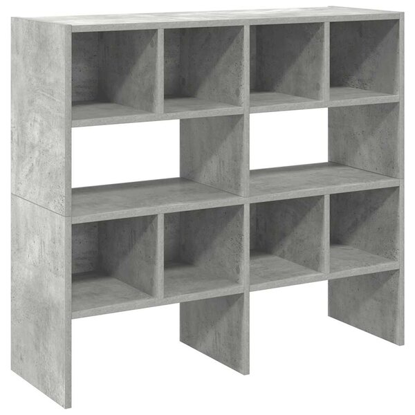vidaXL Étagères à chaussures 2 Pièces empilable gris béton 89 5x30x40 cm