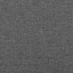 vidaXL Tête de lit avec oreilles Gris foncé 93x16x78/88 cm Tissu