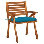 vidaXL Chaises de jardin avec coussins lot de 8 Bois d'acacia solide