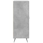 vidaXL Buffet Gris béton 34 5x34x90 cm Bois d'ingénierie