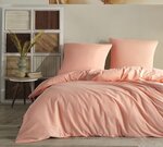 Parure de lit orange unie 260 x 240 cm