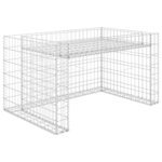 vidaXL Garage tondeuse à gazon lit surélevé 110x80x60 cm Fil en acier