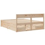 vidaXL Cadre de lit sans matelas 160x200 cm bois massif de pin