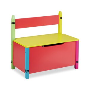 Banquette de rangement assise pratique chambre d'enfant 90 x 40 x 40 cm design coloré en bois multicolore 13_0011113