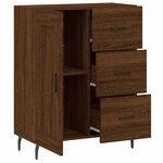 vidaXL Buffet chêne marron 69 5x34x90 cm bois d'ingénierie