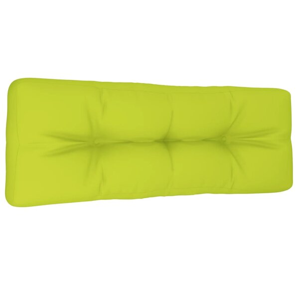 vidaXL Coussin de palette vert vif 120x40x12 cm tissu