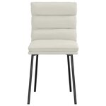 vidaXL Chaises à manger lot de 6 crème velours